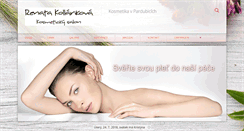 Desktop Screenshot of kosmeticky-salon-pardubice.cz